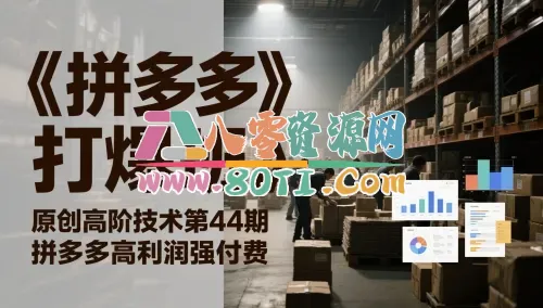 《拼多多打爆班》原创高阶技术第44期，拼多多高利润强付费-80资源网